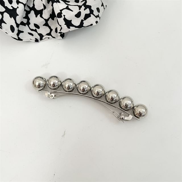 Alloy Clip Polished Bead Hair