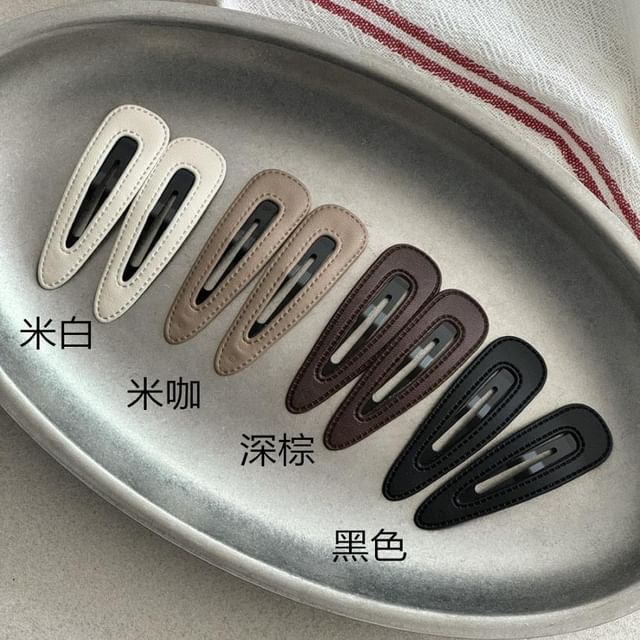 Clip Leather (Various Designs) Set of Hair 2: Faux