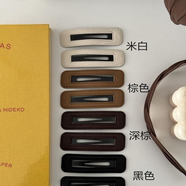 Clip Leather (Various Designs) Set of Hair 2: Faux