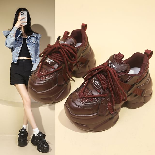 Platform Sneakers Lettering