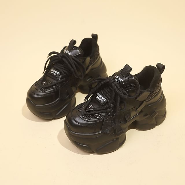 Platform Sneakers Lettering
