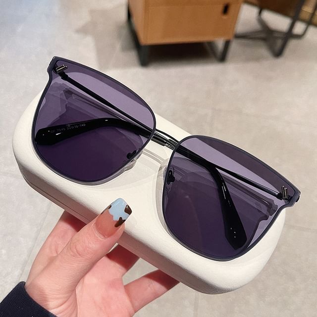 Frame Metal Sunglasses Square