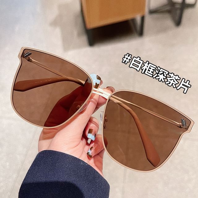 Frame Metal Sunglasses Square