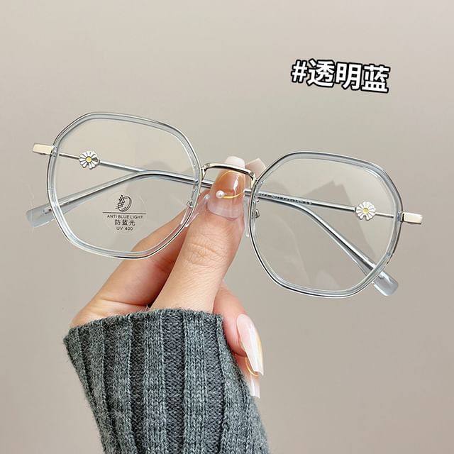 Light Geometric Blocking Blue Glasses