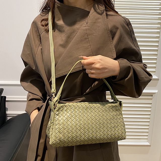 Crossbody Leather Quilted Faux Bag