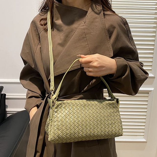 Crossbody Leather Quilted Faux Bag