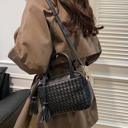 Bag Leather Crossbody Quilted Faux