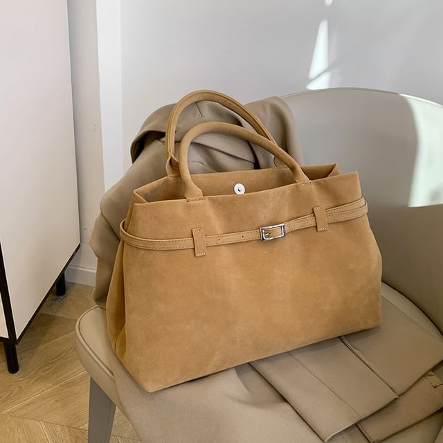 Bag Suede Tote Faux