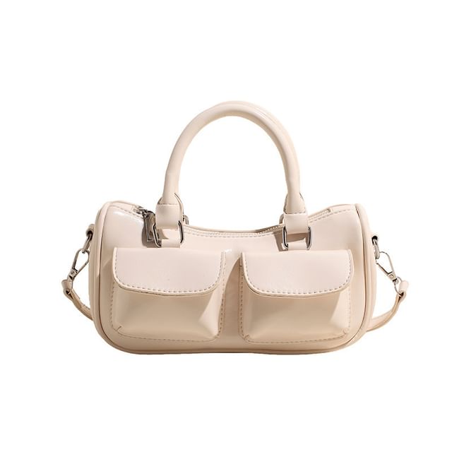 Faux Leather Multi-Pocket Crossbody Bag