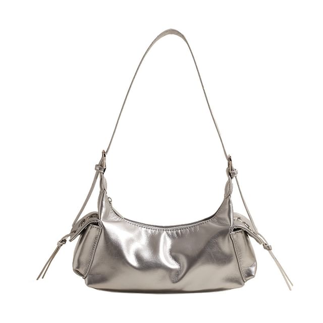 Multi-Pocket Leather Tote Faux Bag