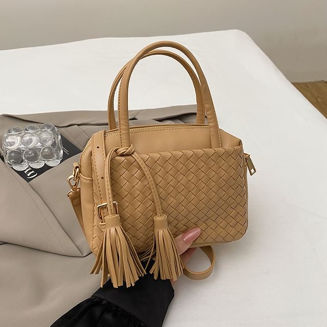 Bag Leather Crossbody Quilted Faux