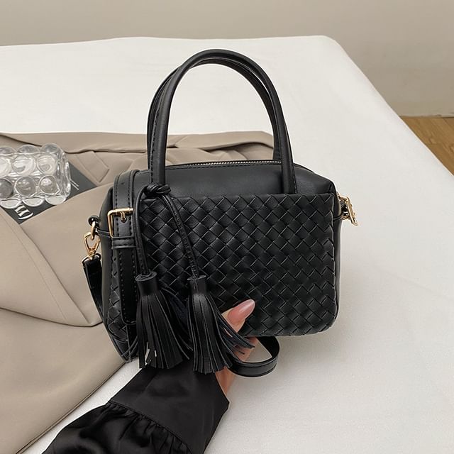 Bag Leather Crossbody Quilted Faux