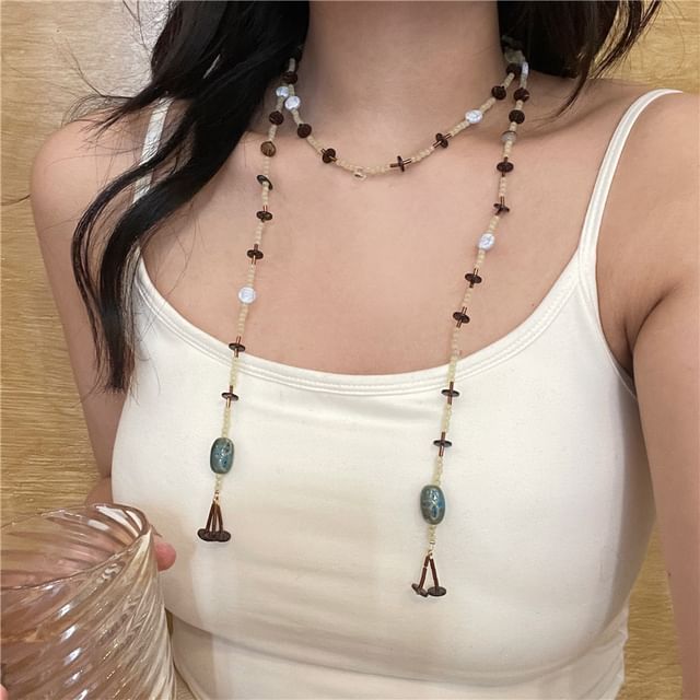 Beaded Necklace Long