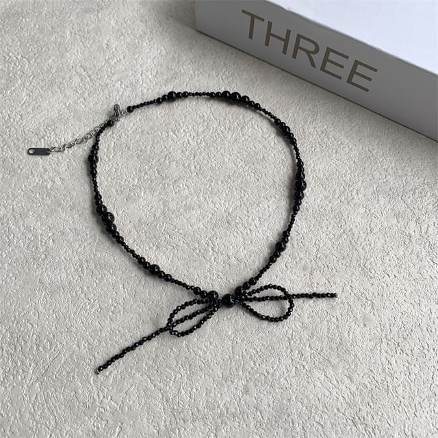 Bow Choker Beaded
