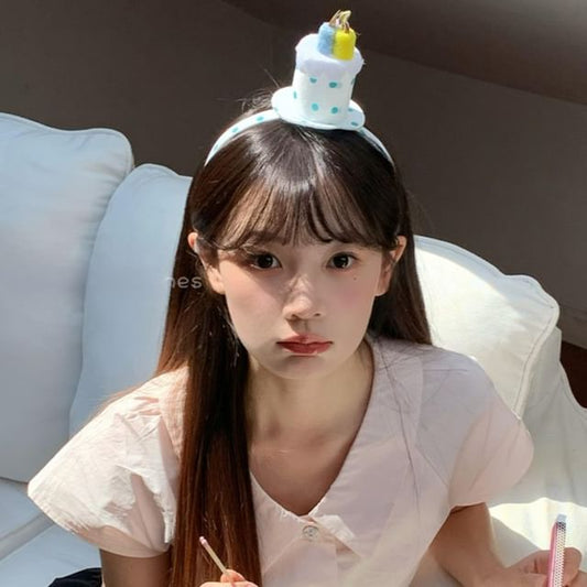 Headband Dot Birthday Polka Cake