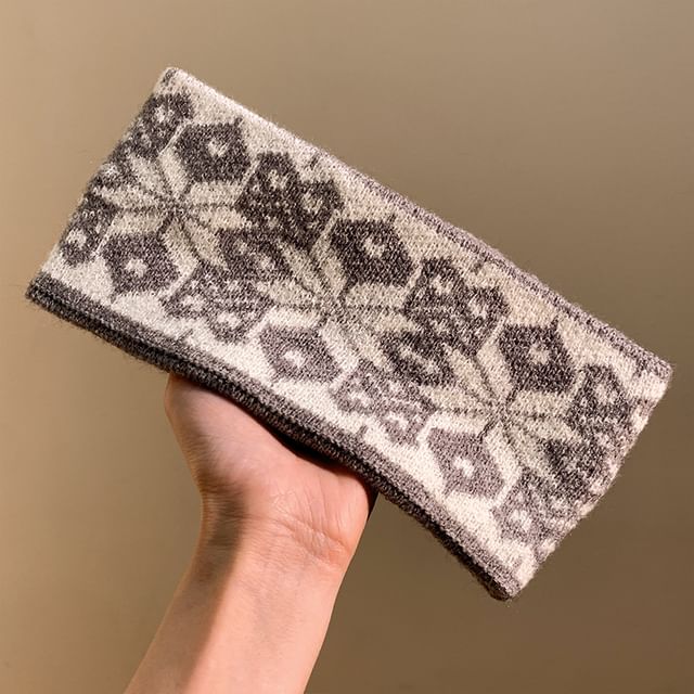 Headband Knitted Patterned