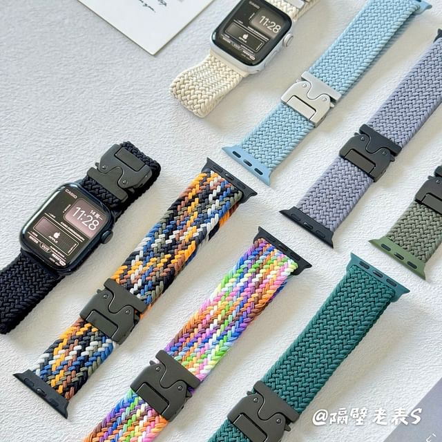 Apple Braided Watch Buckled Band