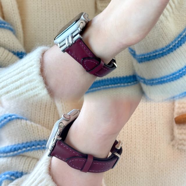 Leather Band Watch Genuine Apple