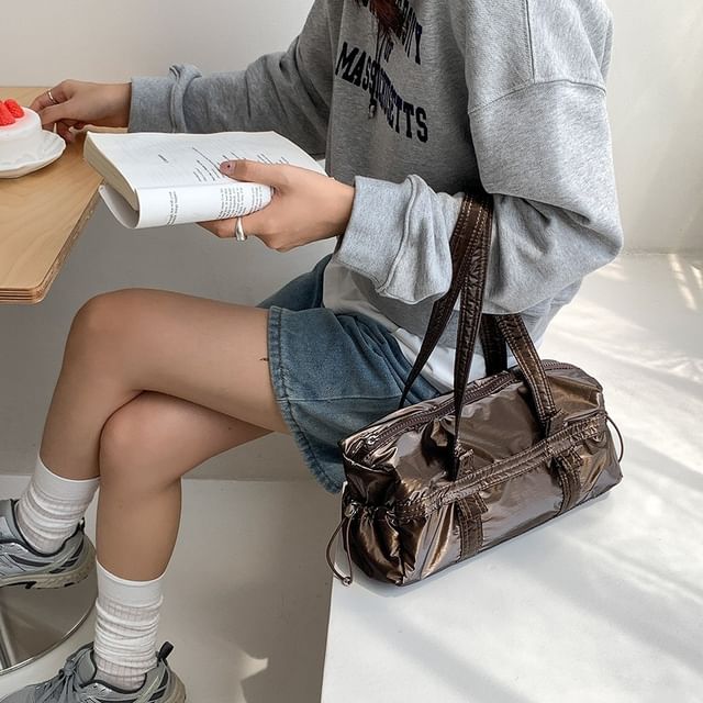 Bag Plain Shoulder Drawstring