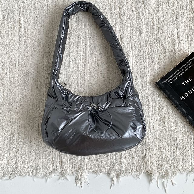 Padded Plain Shoulder Bag