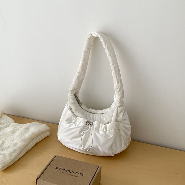 Padded Plain Shoulder Bag