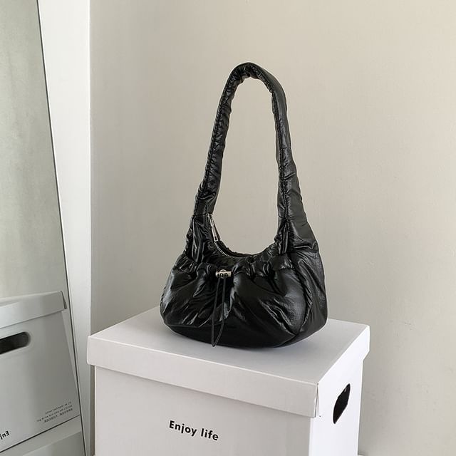Padded Plain Shoulder Bag