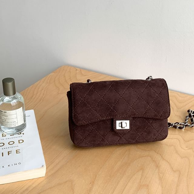 Strap Flap Quilted Chain Bag Crossbody