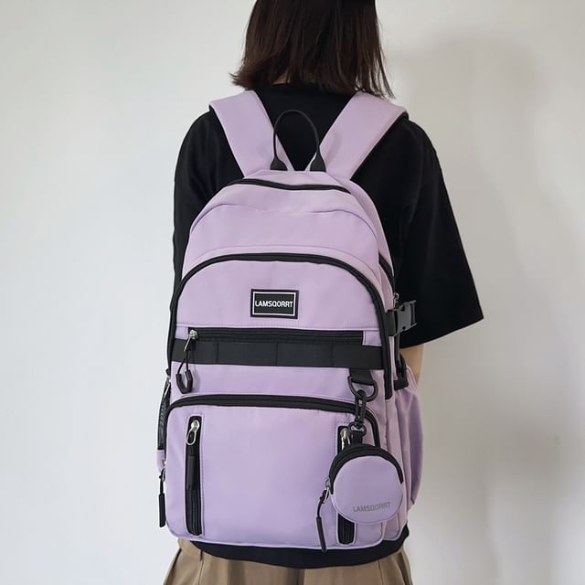 Purse Nylon Coin Backpack Applique Set: Lettering +