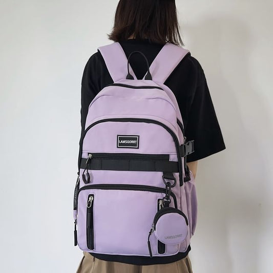 Purse Nylon Coin Backpack Applique Set: Lettering +