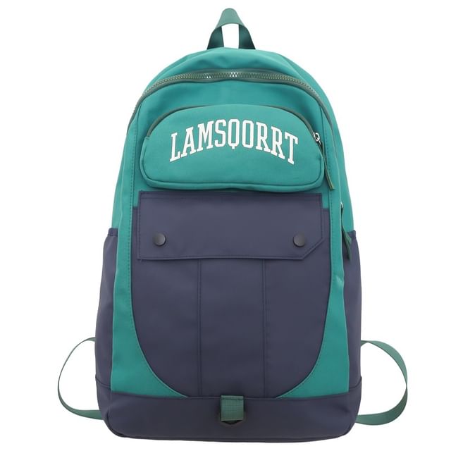 Nylon Lettering Backpack