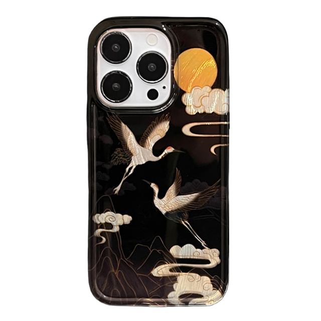 Charm Set Phone Case / Tassel Crane