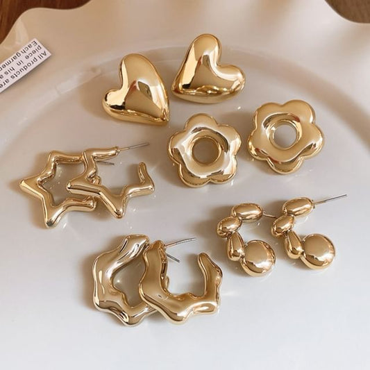 Hoop Alloy Stud / Earring