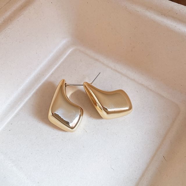 Alloy Geometric Hoop Earring