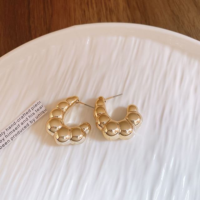 Hoop Earring Plain (Various Designs) Alloy