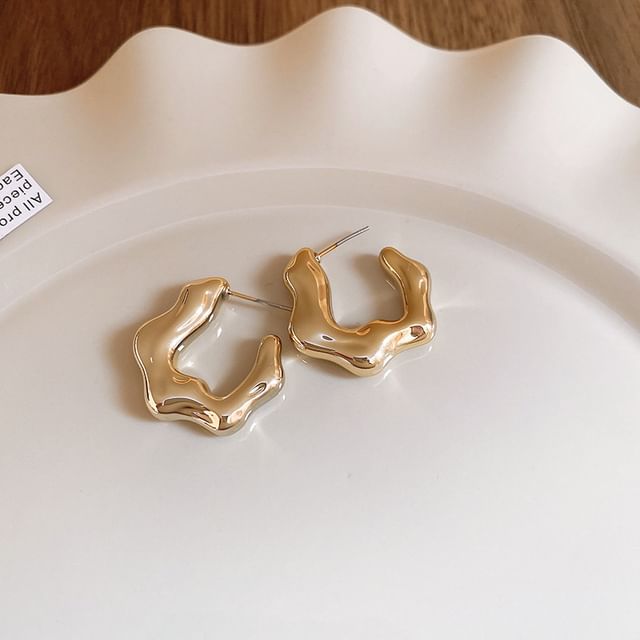 Hoop Alloy Stud / Earring