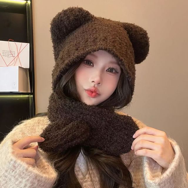 Bear Ear Balaclava Knit