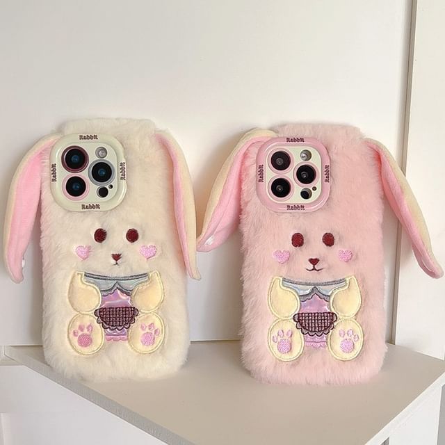 Chenille Case Rabbit Phone