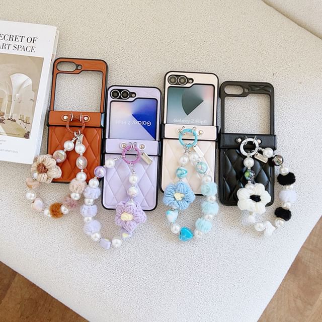 Strap Case Floral Phone