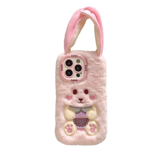 Chenille Case Rabbit Phone