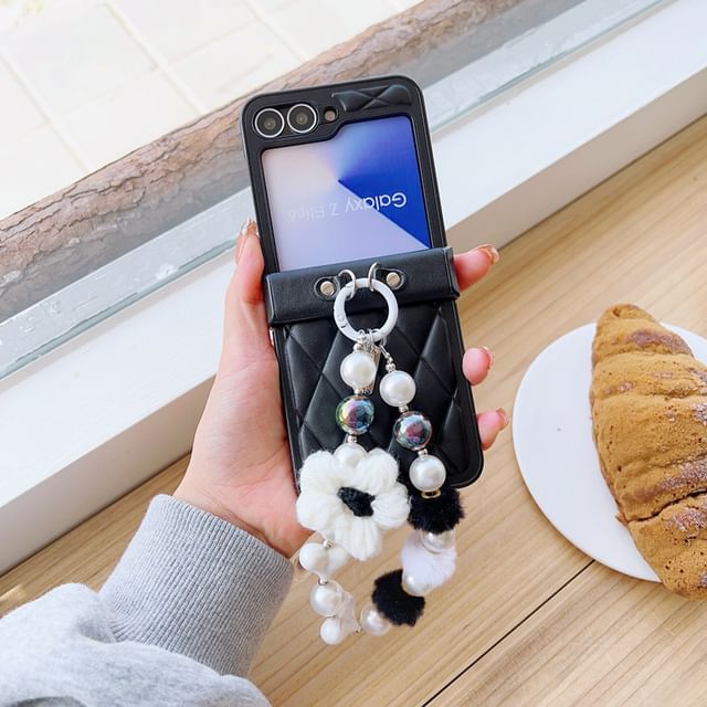 Strap Case Floral Phone