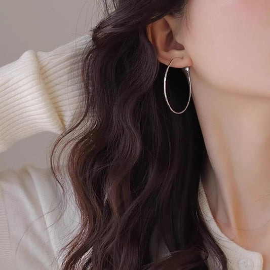 Earring Alloy Hoop
