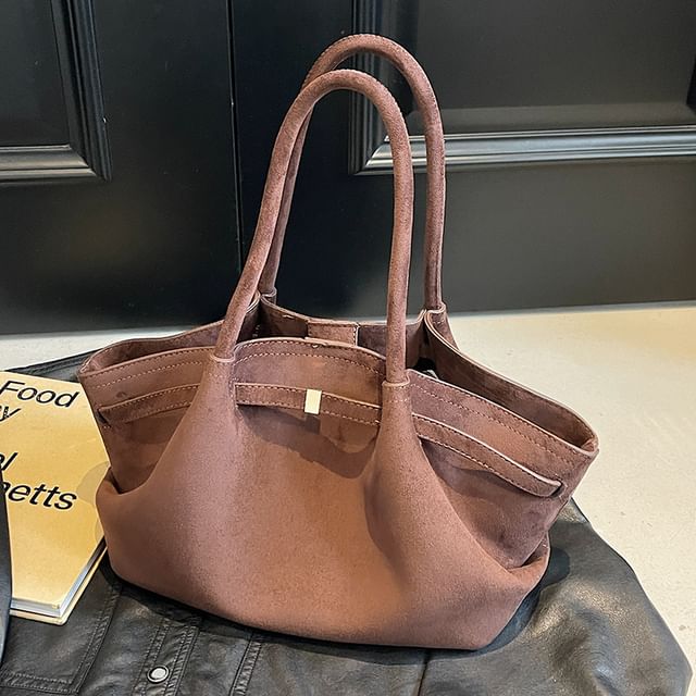 Faux Bag Suede Tote