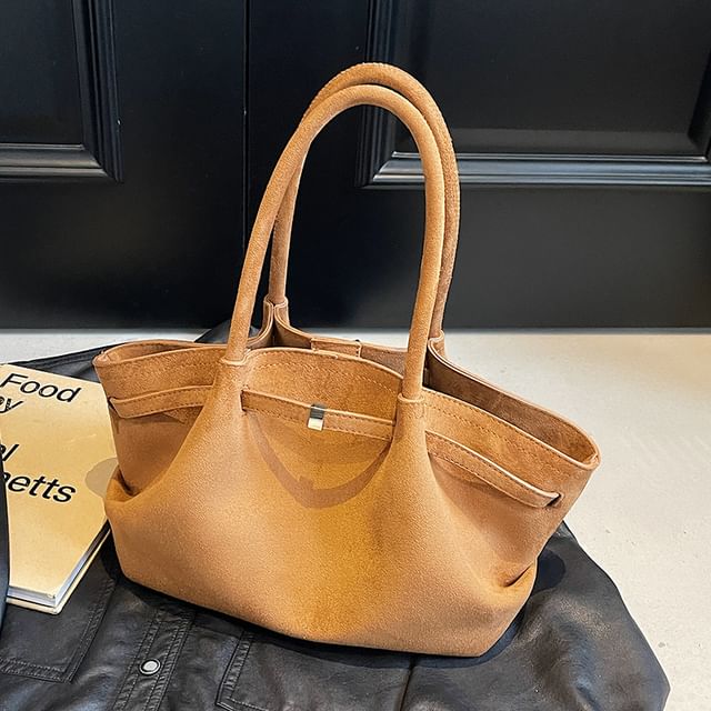 Faux Bag Suede Tote