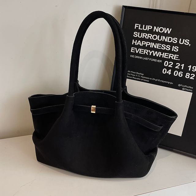 Faux Bag Suede Tote