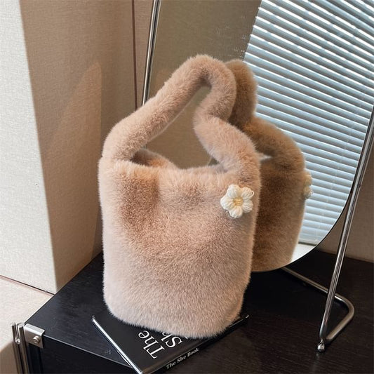 Bucket Accent Floral Bag Fluffy