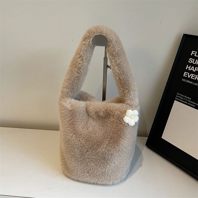 Bucket Accent Floral Bag Fluffy