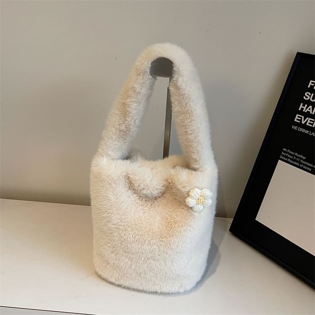 Bucket Accent Floral Bag Fluffy