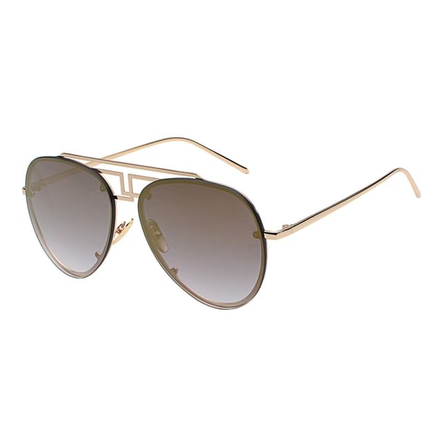 Double Metal Bridge Sunglasses Frame