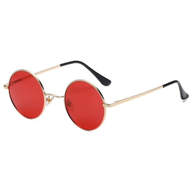 Frame Sunglasses Metal Round