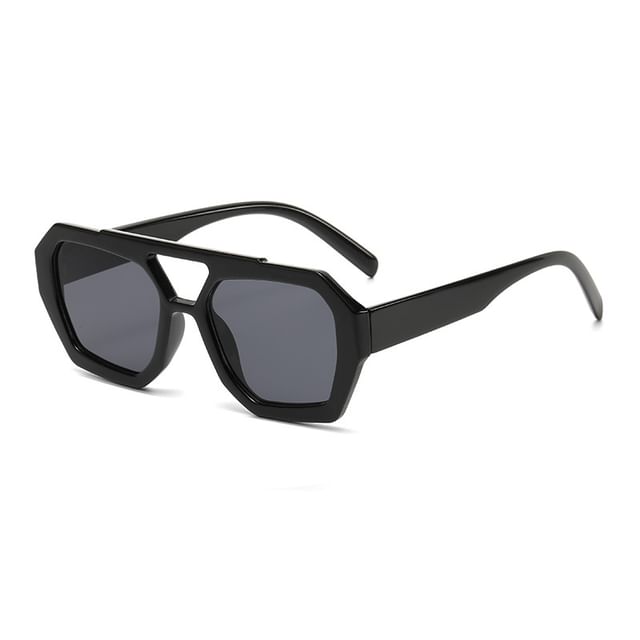 Geometric Sunglasses Bridge Double